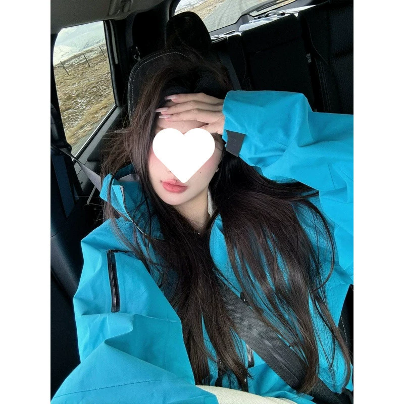 Y8K синяя куртка с твердым корпусом для женщин, новинка 2024 года, трехзащитная уличная весенне-осенняя утолщенная одежда для походов в Сычуань