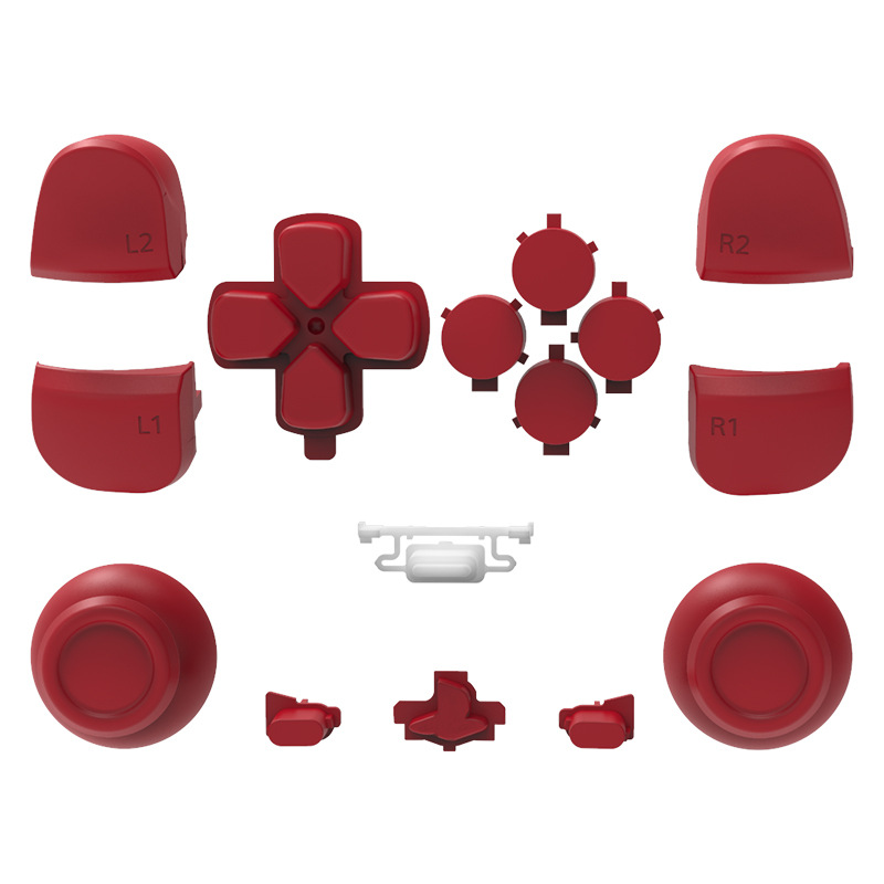 Aplicable PS5 mango Shell material de cáñamo superficie botón PS5 mango reemplazo Shell accesorios P5 mango Botón de reparación de reemplazo