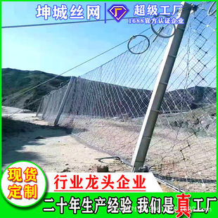 Slope Protection Net, Passive Net, Circular Net, Wire Rope Net, Prevent Falling Rocks, Hot-Dip Galvanized Net