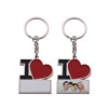 Keychain heart shaped, suitable for import, European style, Birthday gift