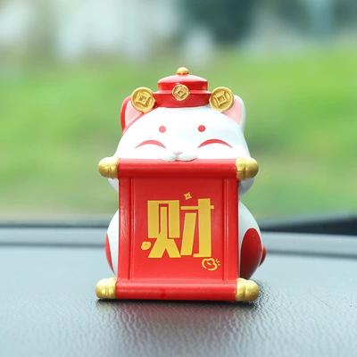 Car ornaments ornaments creative car decoration - the-wealth-cat-is-here-ornaments-prosperous-wealth