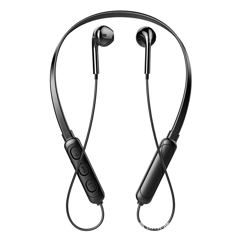 Nuevo Halter Bluetooth auricular inalámbrico montado en el cuello deportes binaural en la oreja ultra-larga resistencia de espera fábrica al por mayor