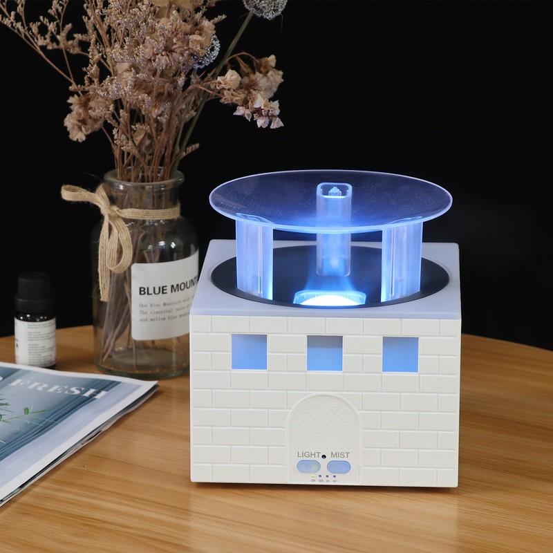 新型炎香薰機加湿器、火台焚き火飾り、エッセンシャルオイルナイトライト、メーカー消臭、レトロ風|undefined
