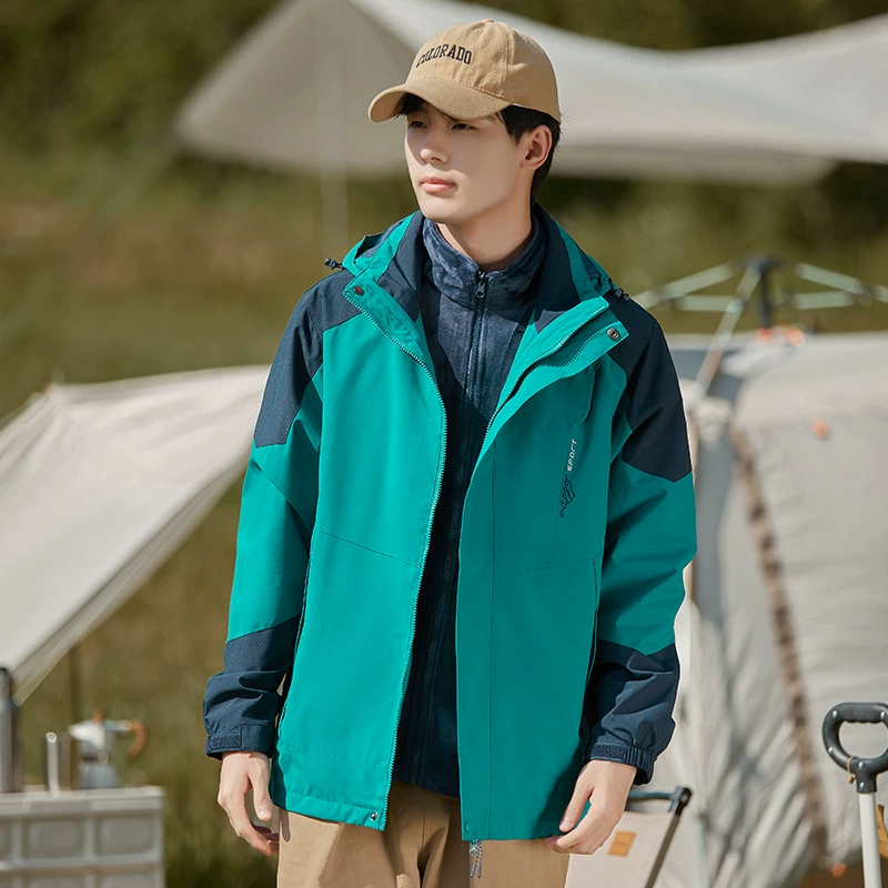 Зимняя пикантная одежда Мужская и женская модная флисовая подкладка «Три в одном» из двух частей «Три в одном» Одежда для альпинизма Рабочая одежда Пальто