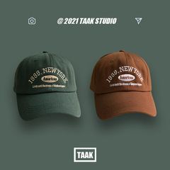 Korean Retro Baseball Cap for Children and Adults, Versatile for Autumn and Summer, Ins Streetwear Letter Embroidered Duckbill Cap, Couple's Hat for Men and Women, Wholesale