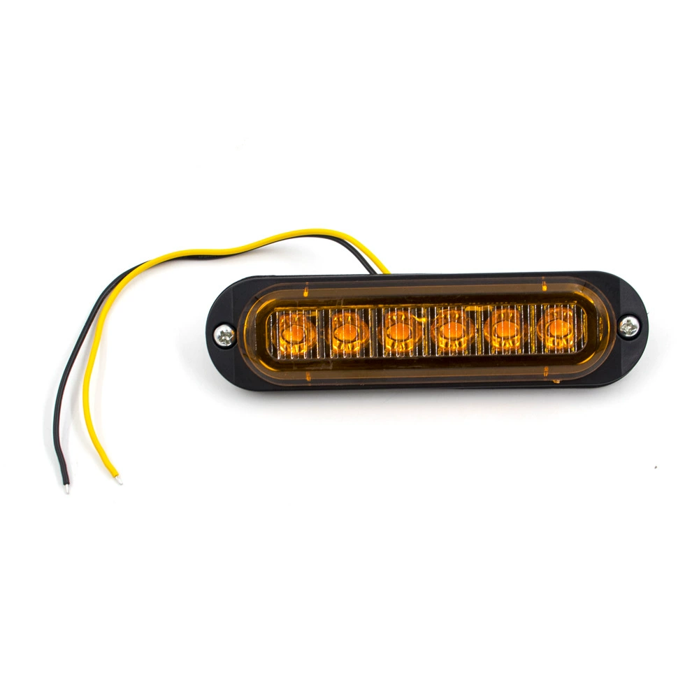 Шестидюймовые LED-фары для грузовика, задние фонари грузовика, боковые предупреждающие сигнальные огни шириной 10-30В, сигнальные огни ширины прицепа