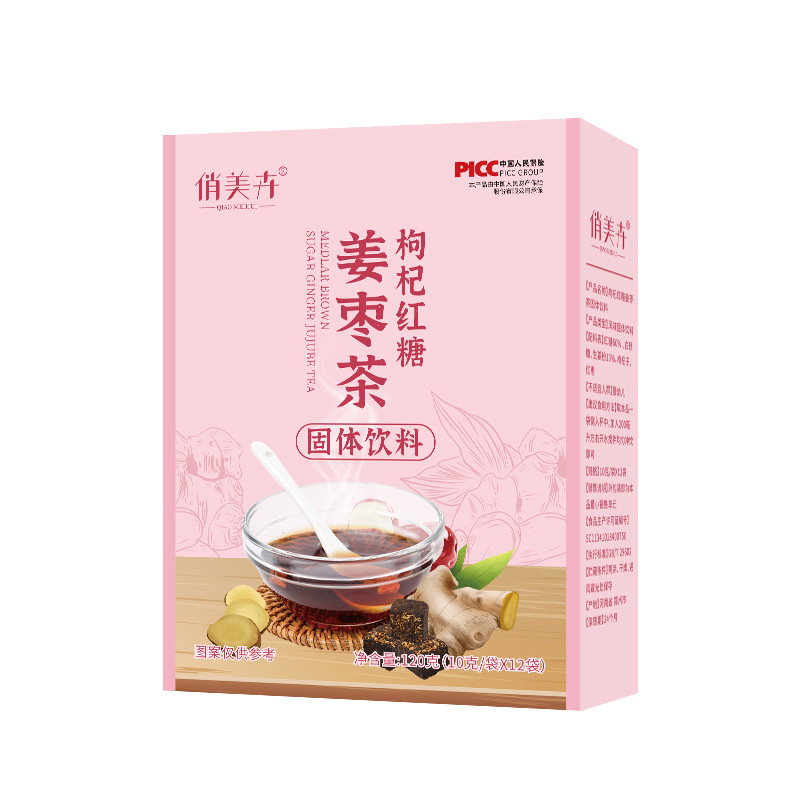 Brown sugar Ginger tea wholesale Manufactor Direct selling Female sex Wolfberry Jujube and ginger Aunt Instant Longan Jujube Wolfberry tea