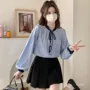 灯笼袖宽松新款长袖衬衫