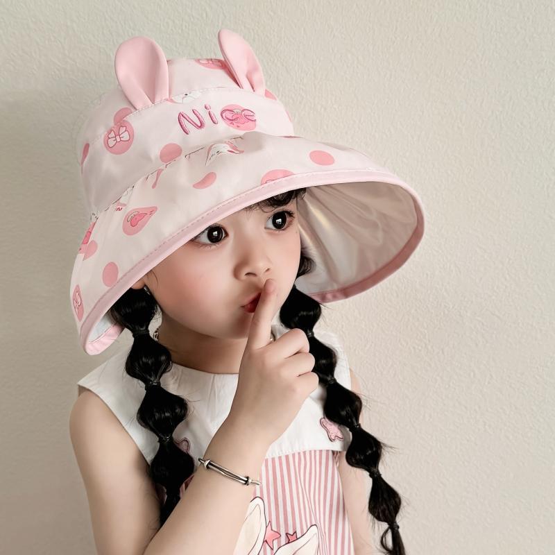 Sombrero para el sol para niños Sombrero de techo vacío de aleros grandes de verano Sombrero para el sol lindo Sombrero de protección solar resistente a los rayos UV para bebés para hombres y mujeres