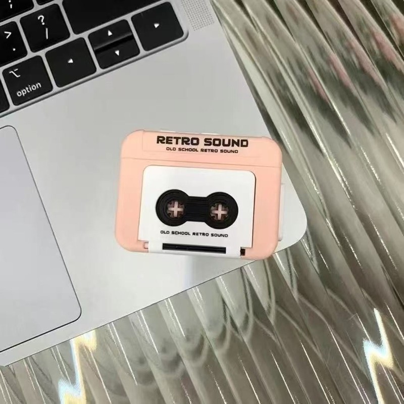 レトロレコーダー録音可能な蓄音機クリエイティブミニキーホルダースクールバッグペンダント子供のホリデーギフトおもちゃ|undefined