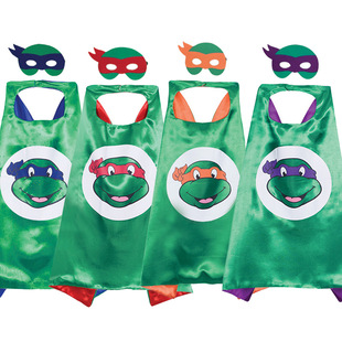 Ninja Turtle children Superman cloak cloak male hero cloak double-layer adult performance costume hero cloak