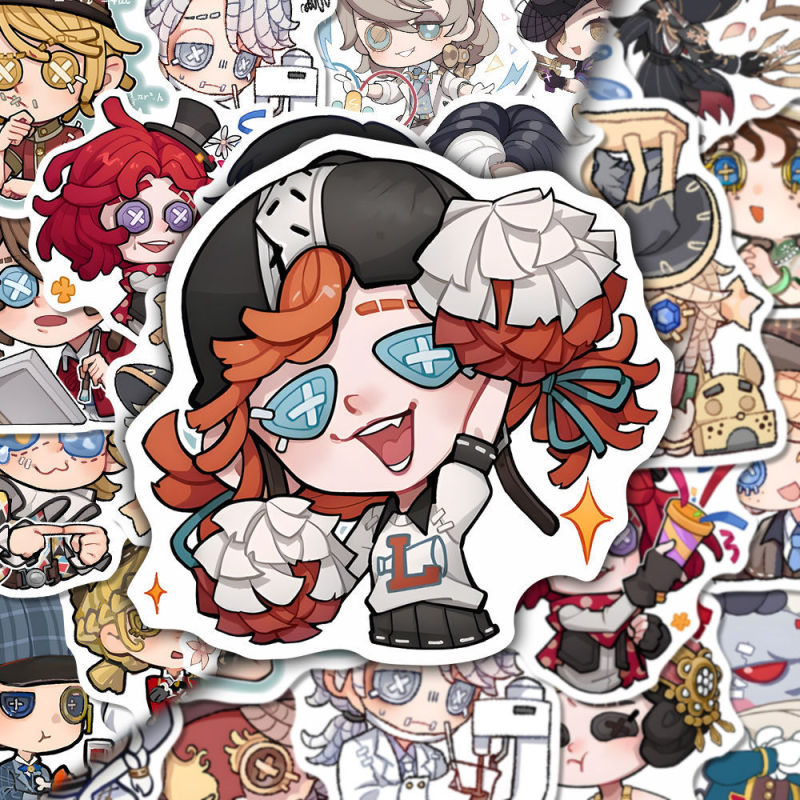 128 Q バージョン第五人格ステッカーライン簡単な描画パーソナライズされたステッカー装飾 diy 手元帳防水高精細|undefined