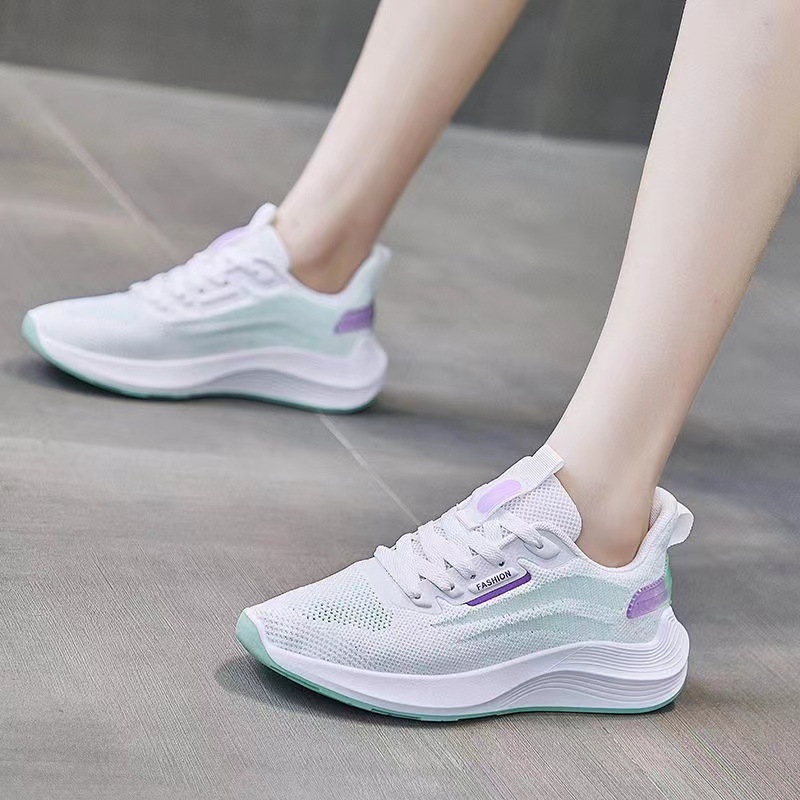 Damenschuhe Tennisschuhe Freizeitschuhe Sneakers Stoff Mesh Vielseitig gepolsterte Sneakers Schuhwerk_voghion.com