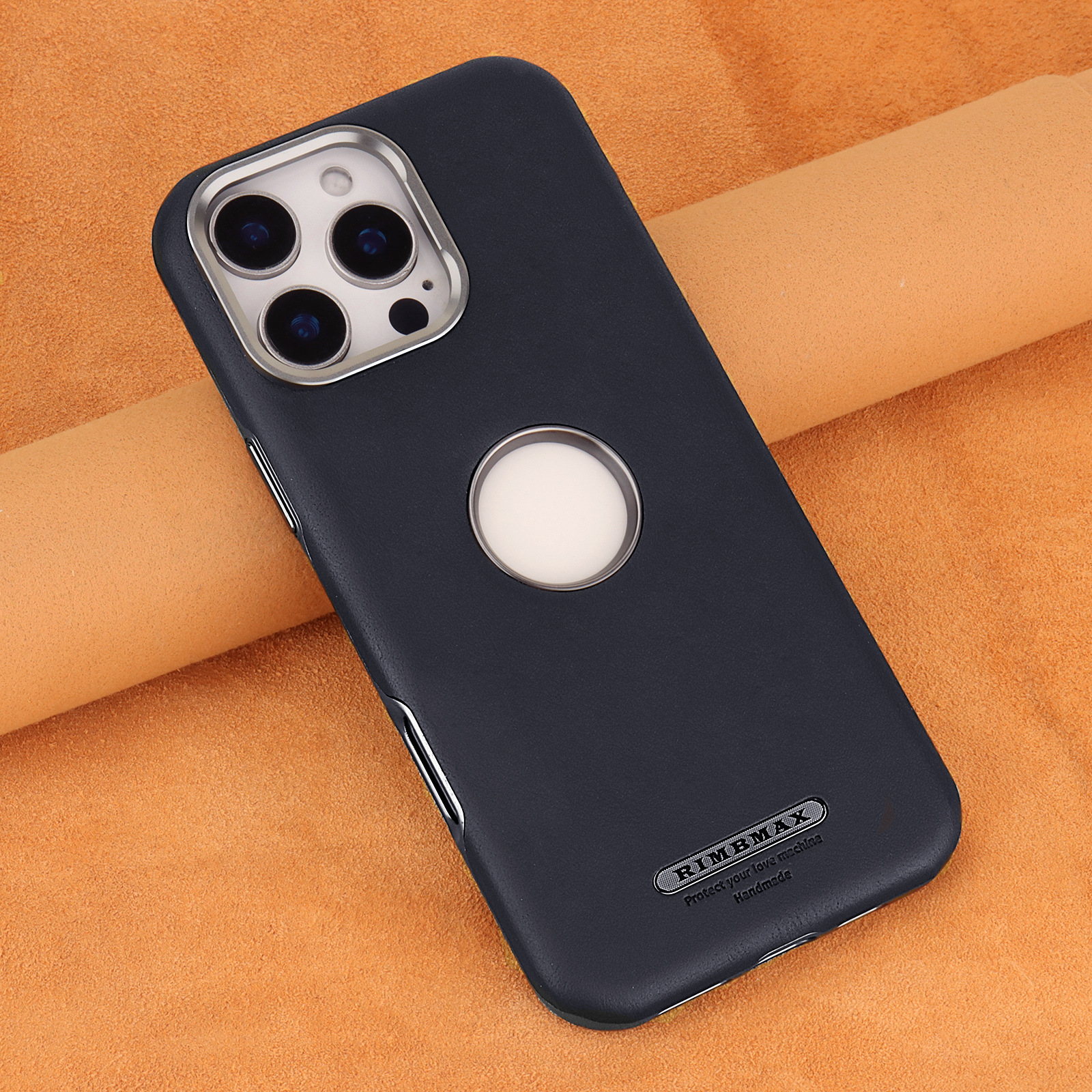 Ốp lưng da từ tính chống rơi cho iPhone 16 Pro Max, 15, 14 họa tiết sáp dầu cao cấp — màu đen quý phái, quý ông màu xanh, Màu nâu thanh lịch, nâu mocha chi tiết 13