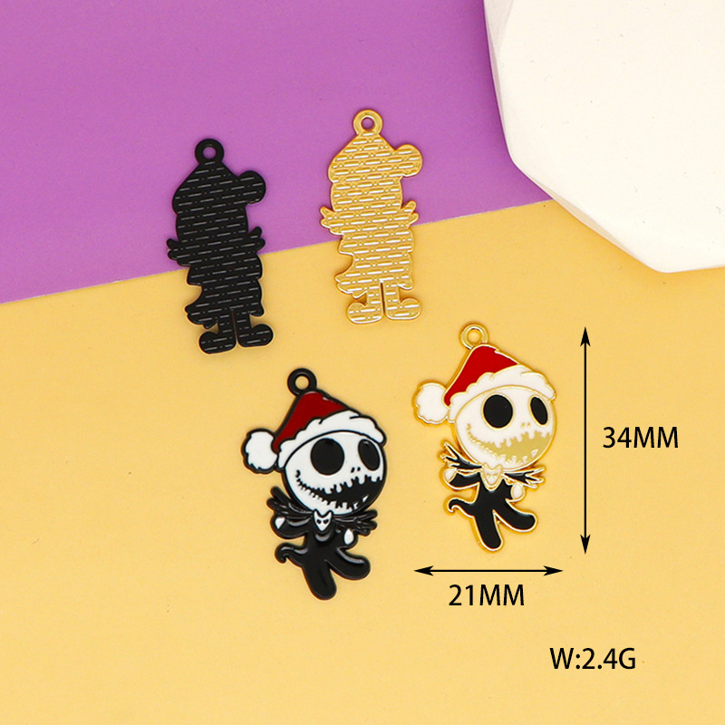 36g Weight Pendant Jewelry Making Type 15*32mm, 16*32mm, 18*33mm Jewelry Making Size DIY Jewelry Accessories Classification 10 PCS/Package Quantity Alloy Material Halloween Festival Ghost Pattern Enamel Design Cute, Funny Style 10 PCS/Package 15*32mm 16*32mm 18*33mm Alloy Ghost Pendant 9