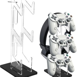Cross-Border Hot-Selling Acrylic Game Controller Display Stand Ps4 Wireless Transparent Desktop Headphone Hanger Universal Model