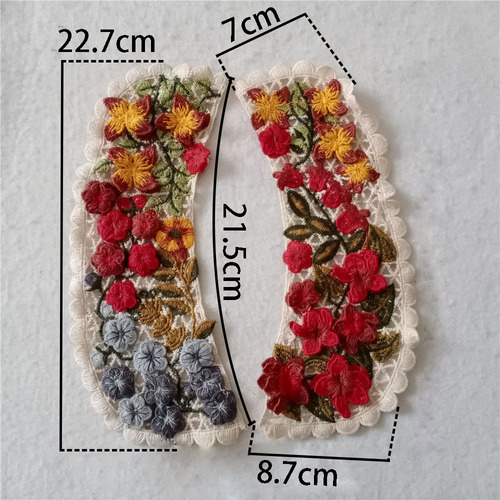 High quality hollow lace collar lace flower embroidery DIY decorative sewing clothing neck accessories accessories