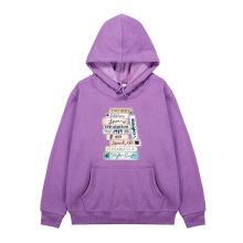 03 霉霉  秋冬青少年学生保暖圆领套头卫衣加绒连帽卫