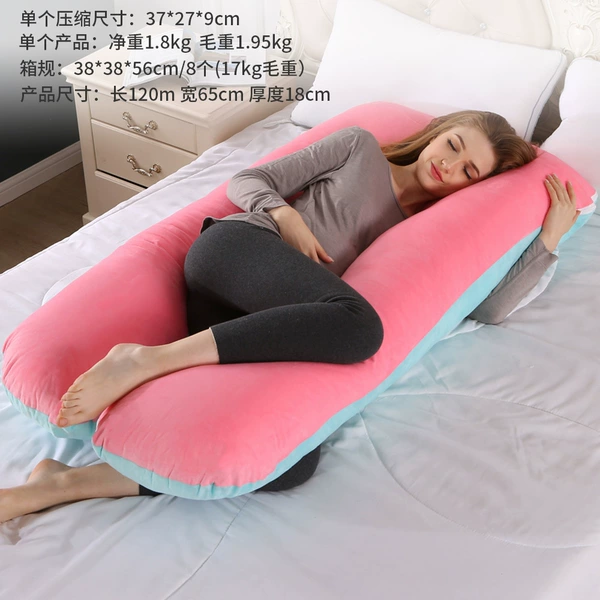 Crystal velvet double spell-pink light blue