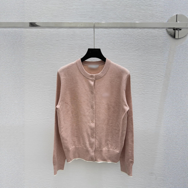 Premium Version Nanyou Correct High-End Version La Brand 25 Early Autumn New Crocodile Embroidery Round Neck Long-Sleeve Knit Cardigan Top Premium Version Nanyou Correct High-End Version La Brand 25 Early Autumn New Crocodile Embroidery Round Neck Long-Sleeve Knit Cardigan Top