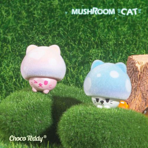 Creative Mushroom Cat Cute Grains Blind Bag Cute Funny Kitten Adorable Cute Grains Little Prince Desk Micro Landscape Ornament