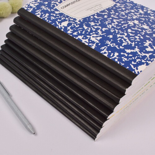 Notebook B5 thick notebook with marble pattern, suitable for students, general-purpose memo book, diary book, thick back-sewn binding book