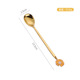 Yellow daisy gold spoon