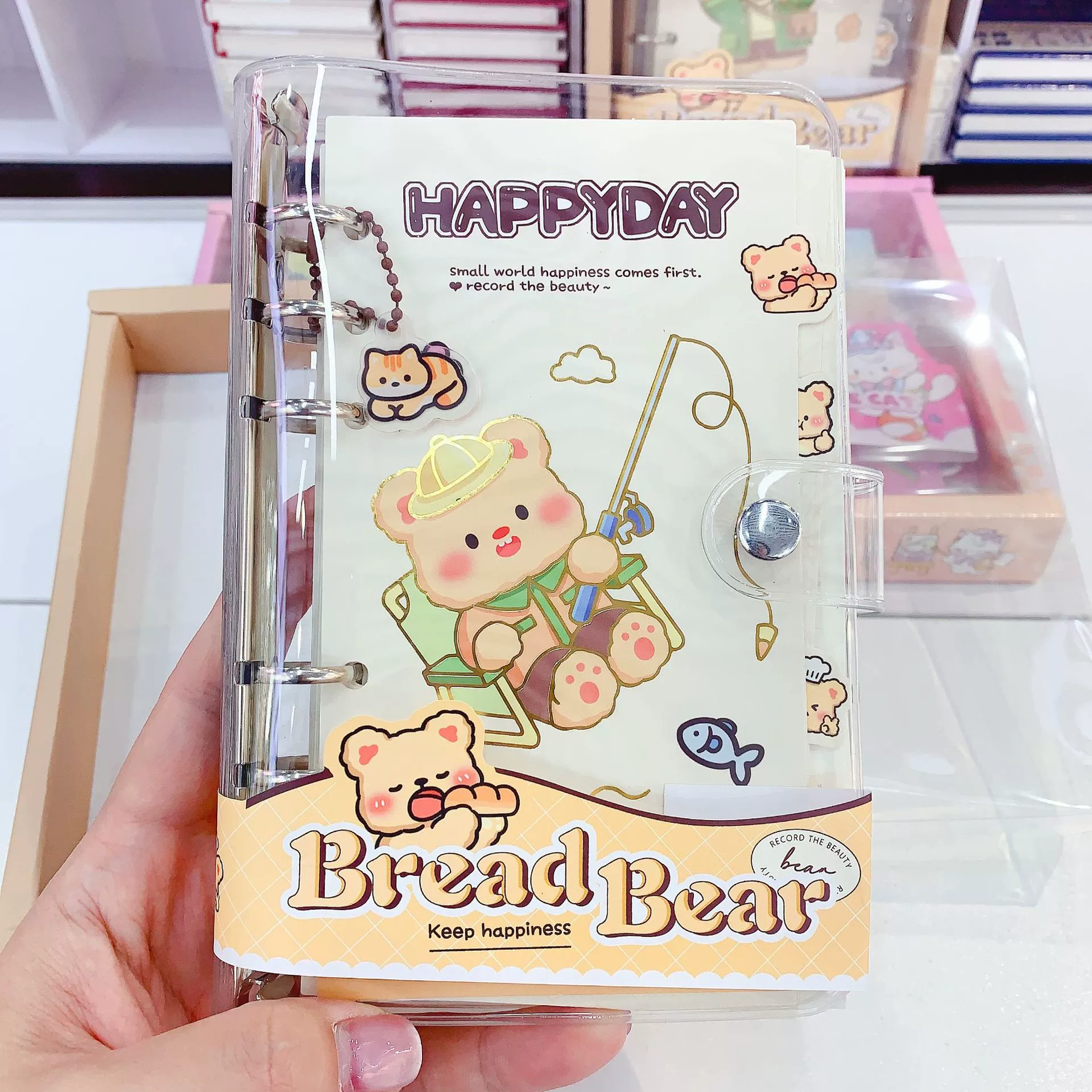 Cartoon children's notebook, removable laptop, with little bears, tear-off sheet