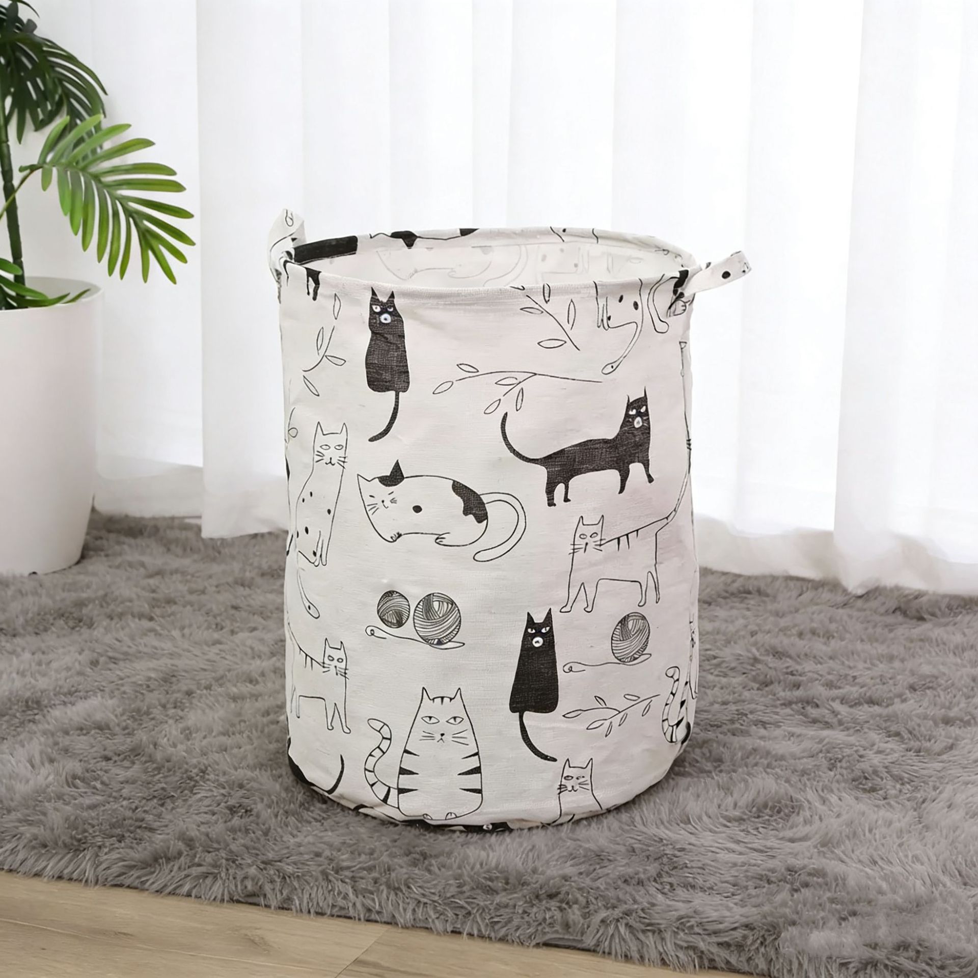 Cesta de almacenamiento de tela de gran capacidad ropa de juguete misceláneas lavandería cesta dormitorio hogar a prueba de humedad y moho-Prueba