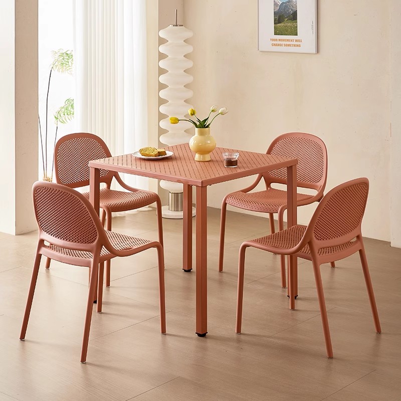 Fashion Square Table, Simple Modern Outdoor Table, Themed Restaurant Dessert Shop Table, Balcony Leisure Table, Light Discussion Table