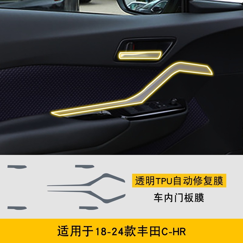 Screen TPU — Toyota Car interior film - 2018-2024-toyota-chr-car-door-panel-film