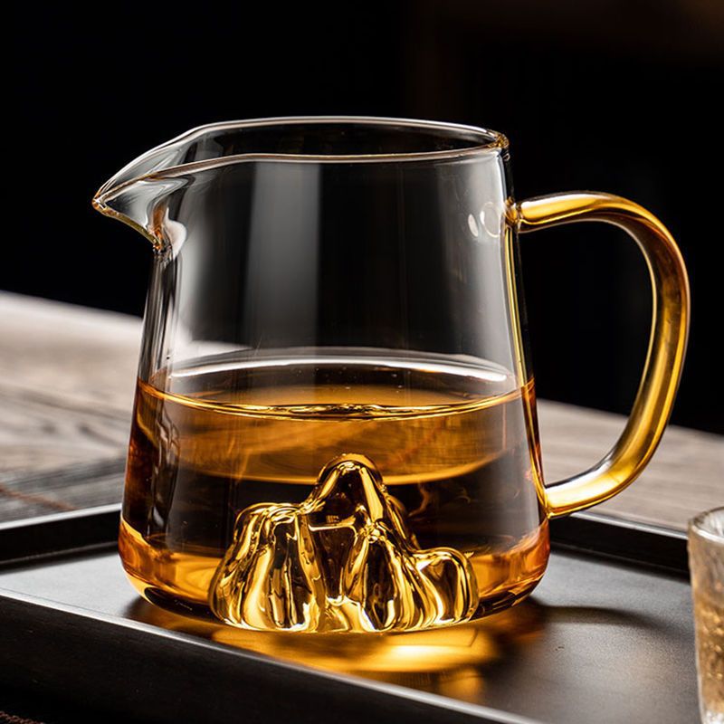 Directly sold Guanshan Fair Cup new thickened transparent tea set…