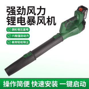 Multifunctional speed regulation lithium electric hair dryer electric leaf dust blower wireless leaf blower industrial storm