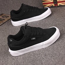 潮牌黑白经典面包鞋板鞋校园风男女运动休闲鞋情侣德训复古帆布鞋