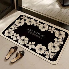 フランス式の軽い豪華な珪藻泥のマットの小さい香風の浴室のマットの玄関の入り口の入り口のマットのトイレの吸水のマット