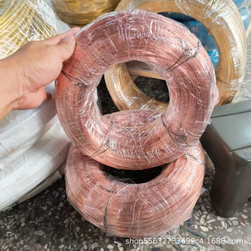 高纯耐腐蚀紫铜线现货批发全软裸铜丝跨境定米数打轴 轴装DIY铜丝