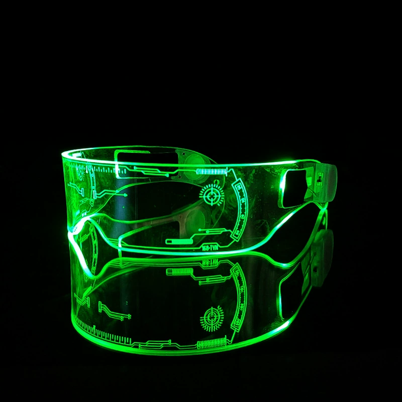 LED будущие очки Busudi технология классный цветной Слава глобальные очки Douyin тот же бар атмосфера реквизит очки
