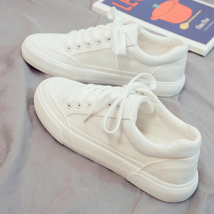 2024 Spring New Men's White Shoes Korean Style Trendy Versatile Student Canvas Men's Casual Sneakers Hot Item