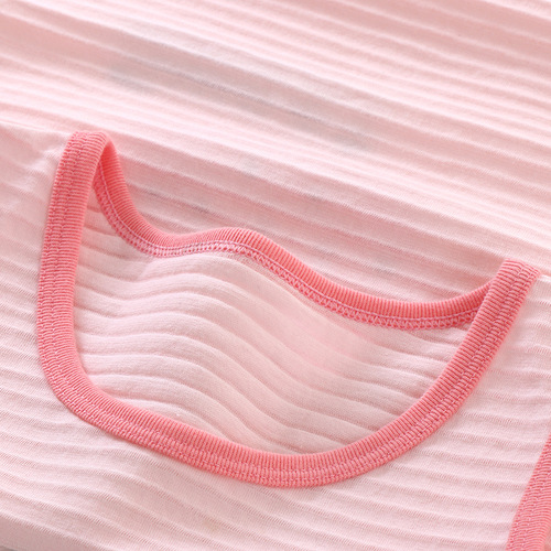 Children's bamboo cotton vest three-piece baby vest summer thin baby vest female baby bottoming top