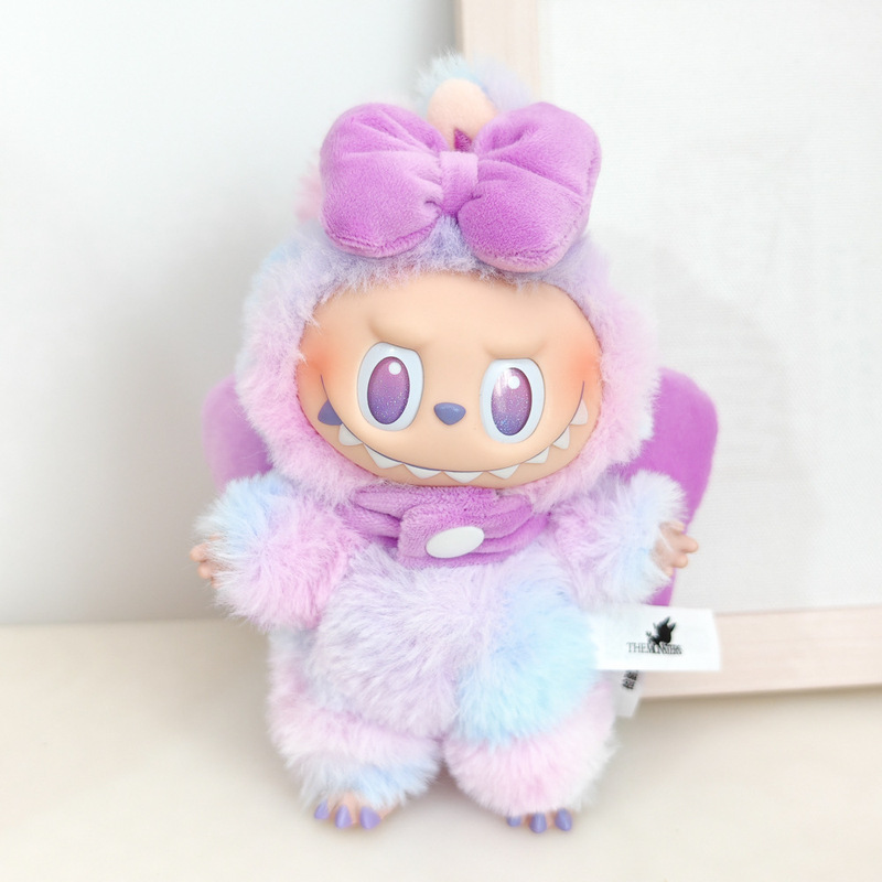 第一世代、第二世代、第三世代キーホルダー ラブブ マカロン 座り服 パーティー 大きな蝶の羽|undefined