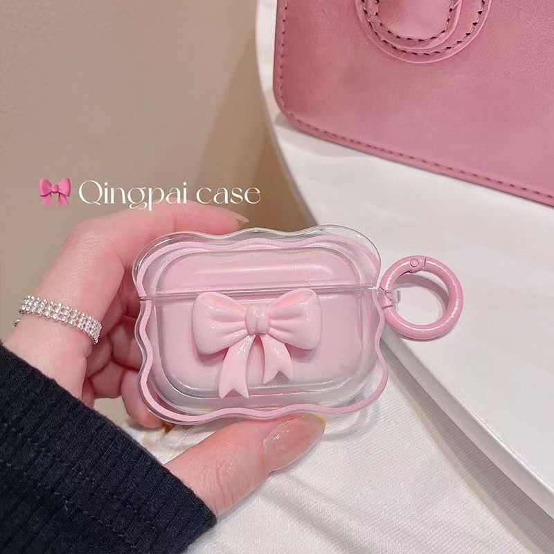 Aplicable para Apple Bluetooth auriculares cubierta de la niña halo tiño arco Airpods4 cubierta de protección de la onda auriculares caso pro3 image 7