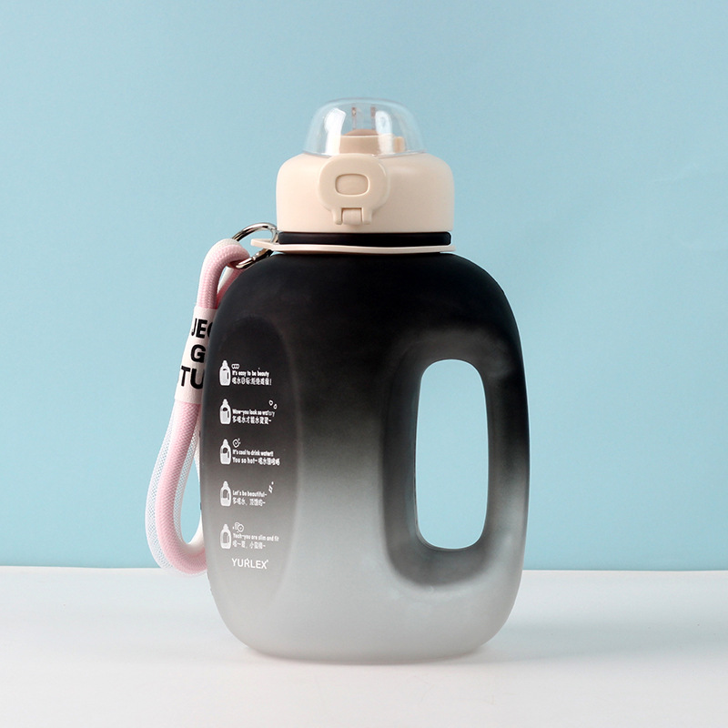 1.5L gran capacidad hervidor portátil con escala gimnasio tonelada cubo taza de agua fitness botella de agua Internet Celebrity Cup