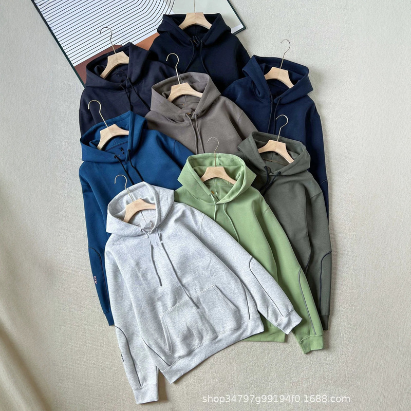 26Th Spring and Autumn Nocta Line 11-Color Reflective Air Layer Cotton Sports Casual Hooded Sweatshirt Set 659 26Th Spring and Autumn Nocta Line 11-Color Reflective Air Layer Cotton Sports Casual Hooded Sweatshirt Set 659