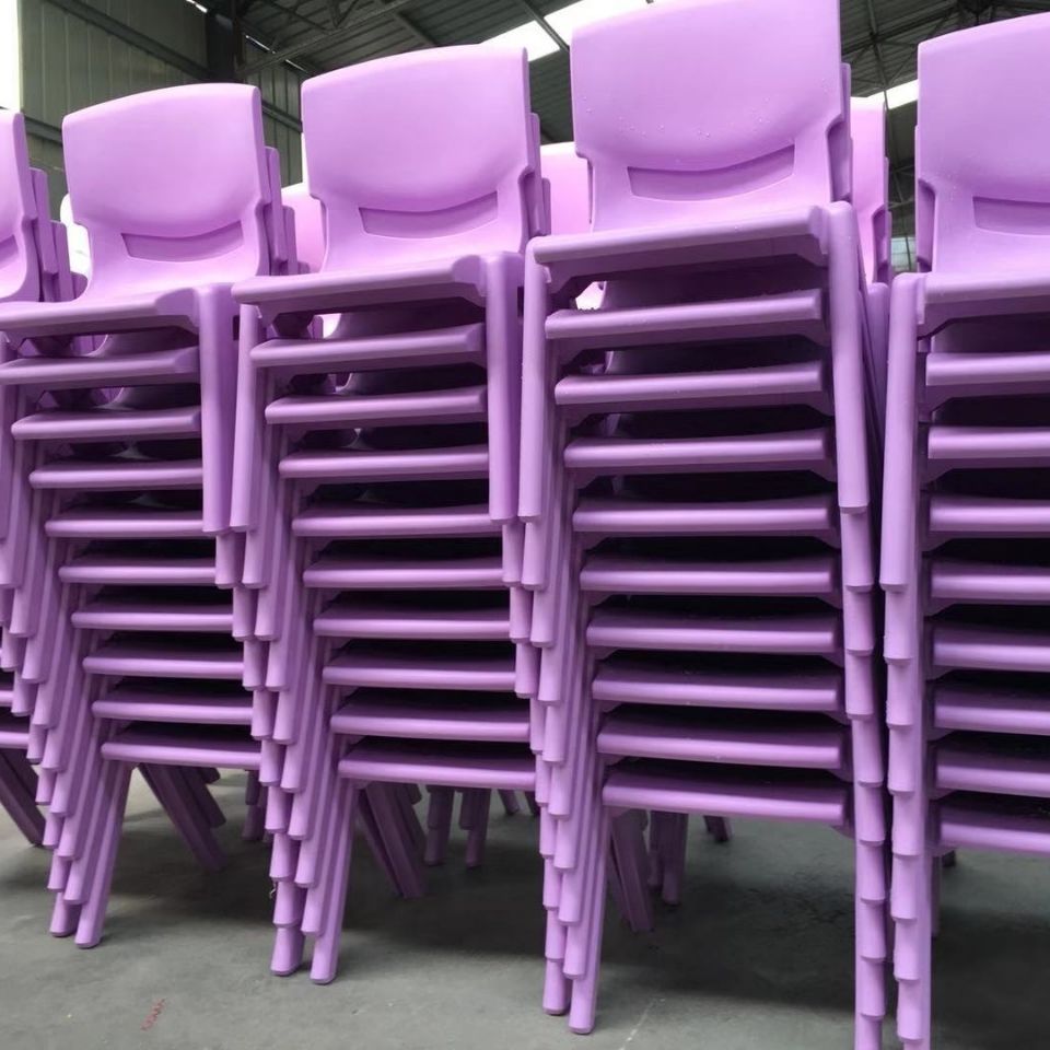 Plastic Backrest Chair, Thickened Children's Table and Chair, Baby Stool, Kindergarten Training Student Chair, Free Delivery