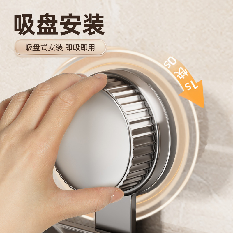 吸盤バスルーム収納ラックバスルームトイレシンク壁パンチフリーバスルームシャワージェル収納ラック|undefined