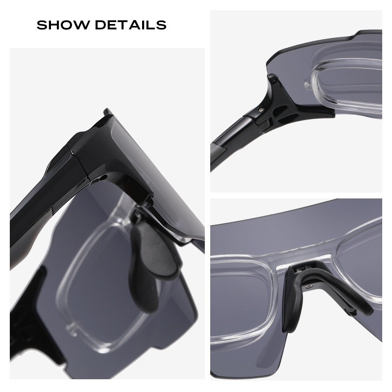 新しいアウトドアスポーツランニング登山自転車サンシェードゴーグルサイクリングメガネ近視抗UVサングラス