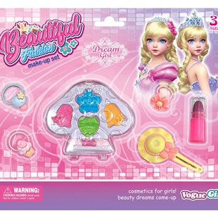 Cross-border children's makeup box cosmetics suit eye shadow lipstick lip gloss jewelry girls toys play house