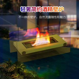 Cross-border supply fireplace factory direct supply alcohol fireplace indoor outdoor alcohol stove rectangular fireplace