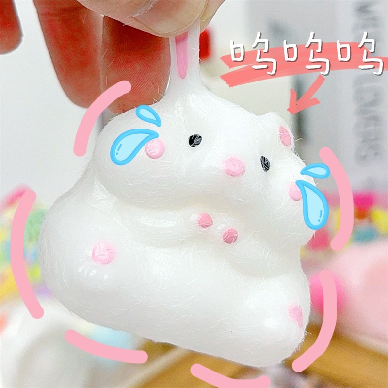 人気の柔らかいプラスチックのハムスターのピンチおもちゃ、かわいいペットの大きな団子、漫画の小さなネズミ、子供用のピンチおもちゃの屋台|undefined