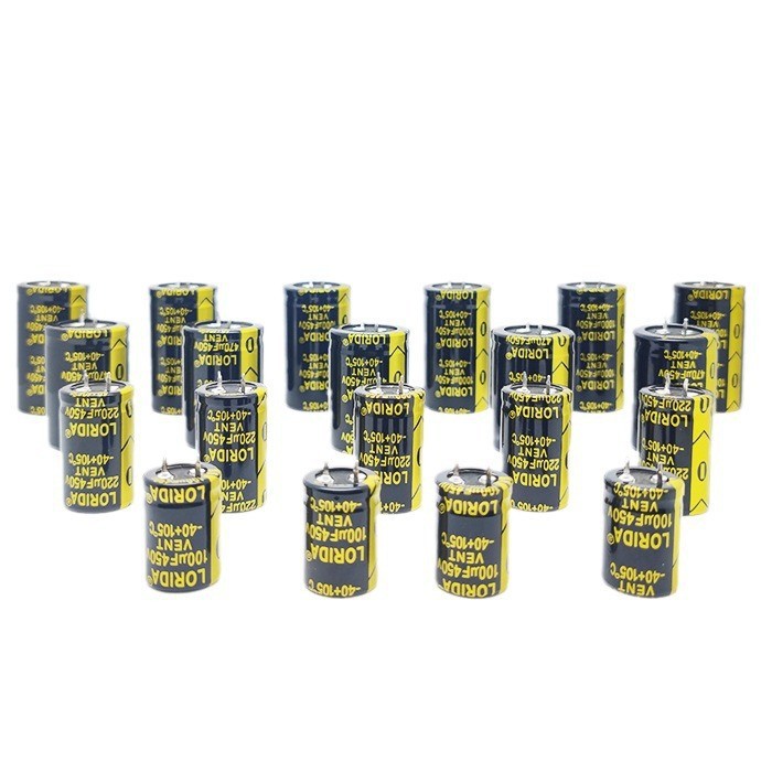 Condensador de bocina a prueba de explosiones LORIDA 400V220UF, condensador de larga duración 400V150UF para fuente de alimentación de equipos de comunicación